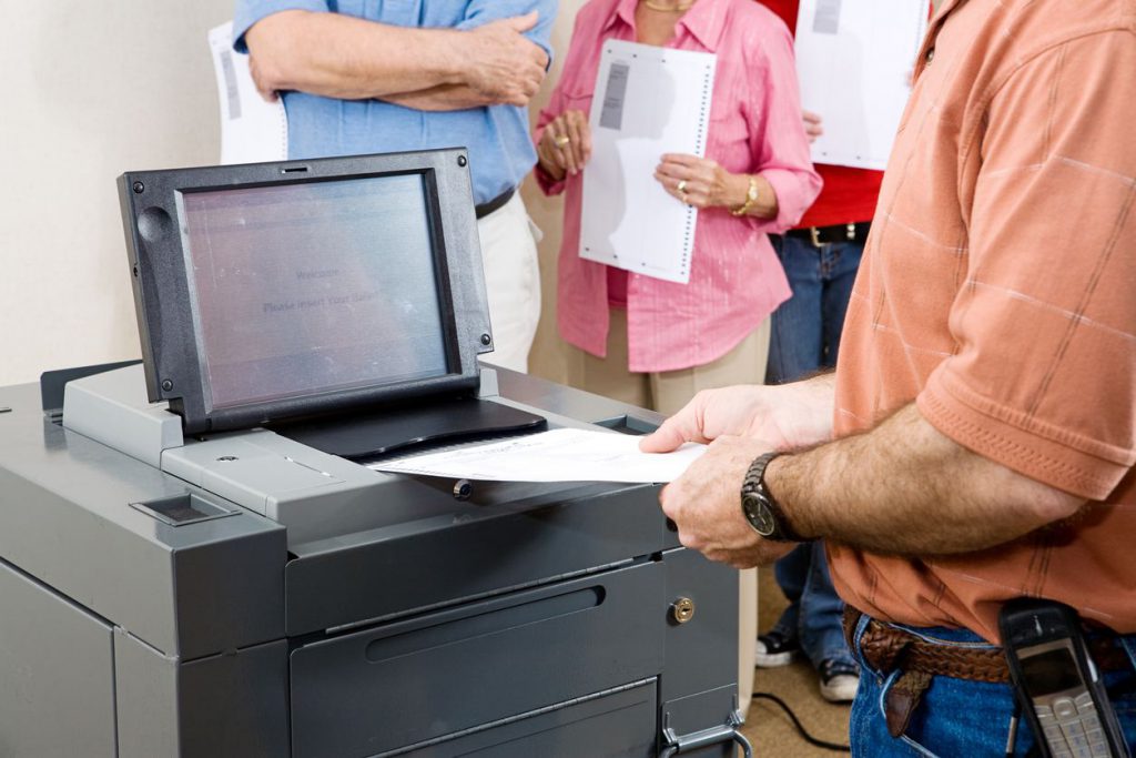 election scanning machine