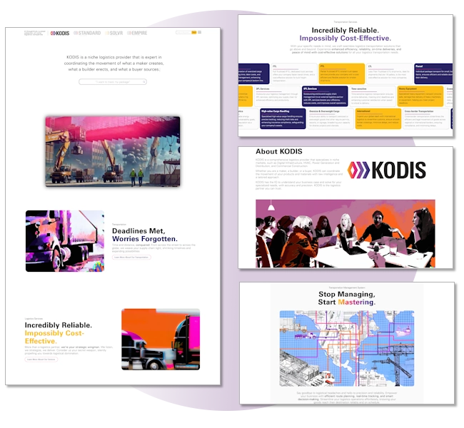 KODIS Transportations newly redesigned website showing a modern, friendly web design.